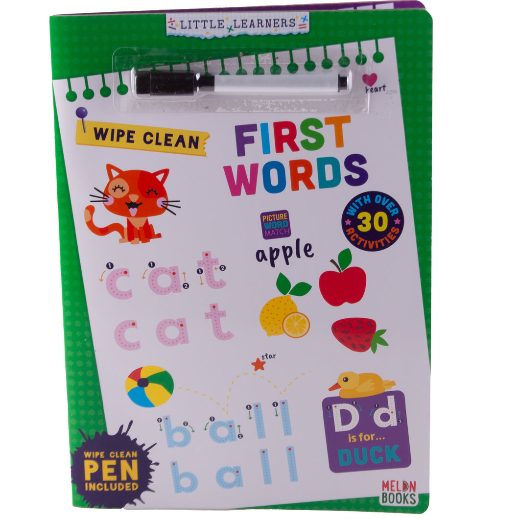 Little Leaners Wipe First Words Activity Book