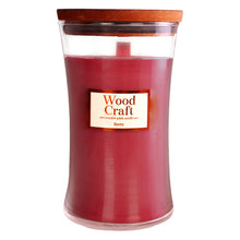 Load image into Gallery viewer, Wood Craft Berry Scented Hourglass Candle
