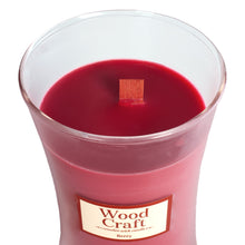 Load image into Gallery viewer, Wood Craft Berry Scented Hourglass Candle
