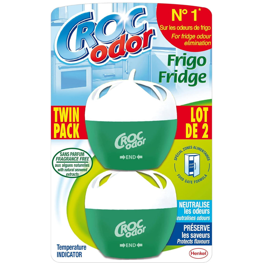 Croc'Odor Fridge Deodoriser Twin Pack