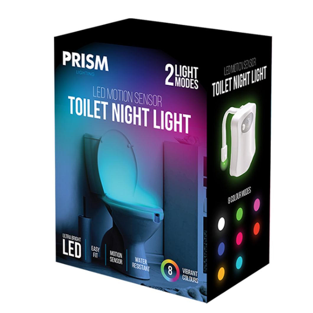 Prism LED Motion Sensor Toilet Night Light
