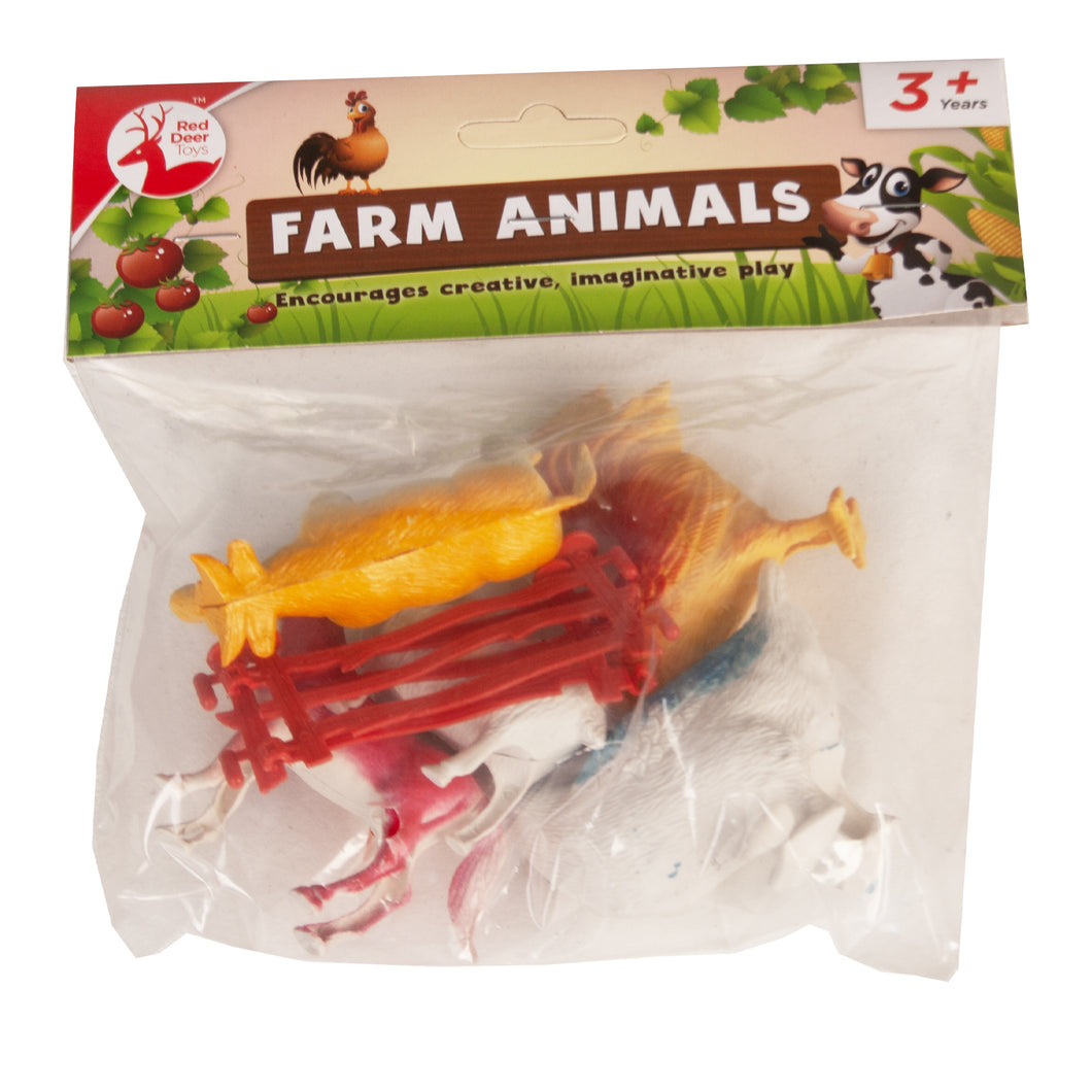 Farm Yard Animal Figure Set 7 Pack