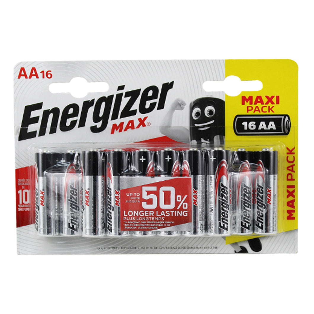 Energizer Max AA Batteries 16 Pack