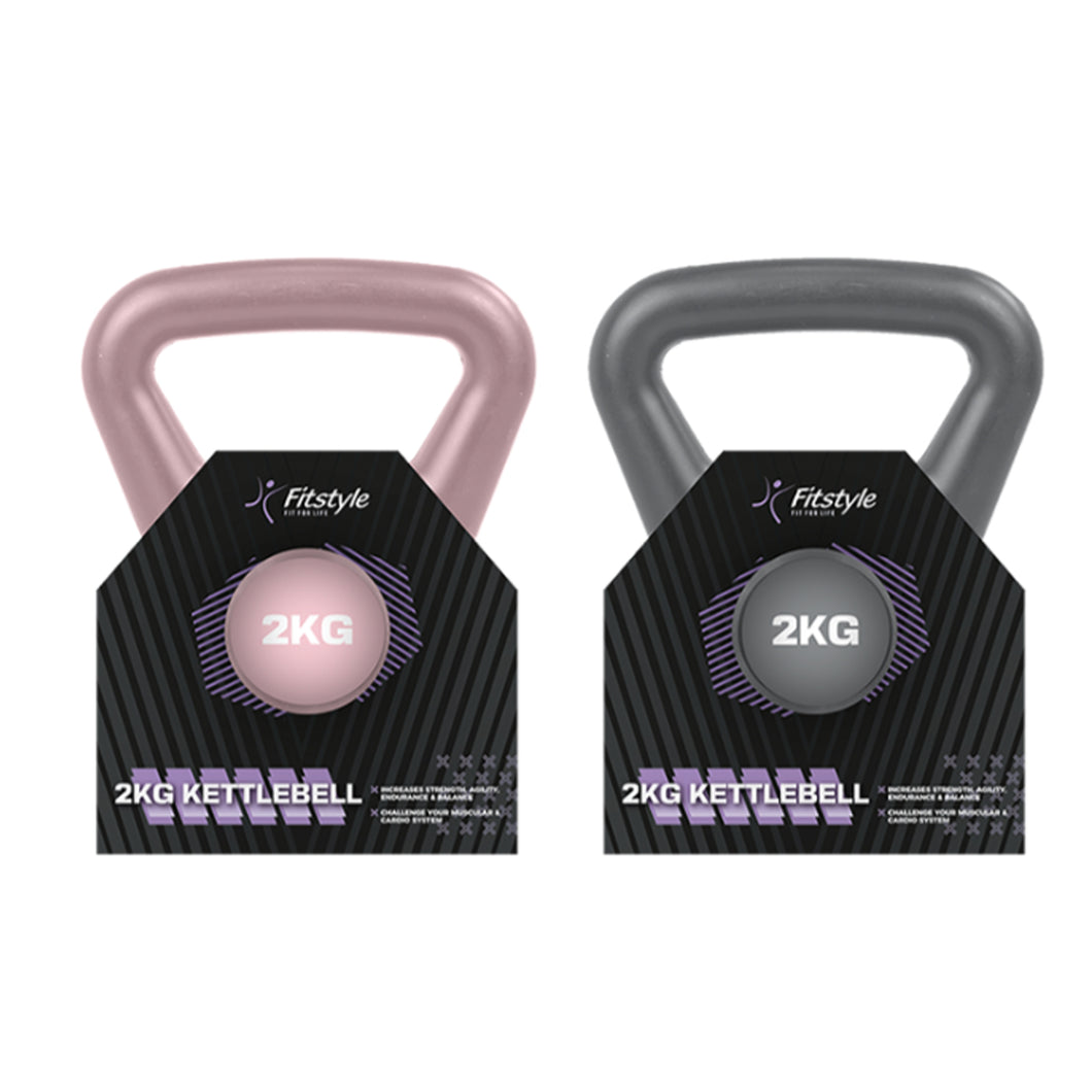 Fitstyle 2kg Kettle Bell Assorted