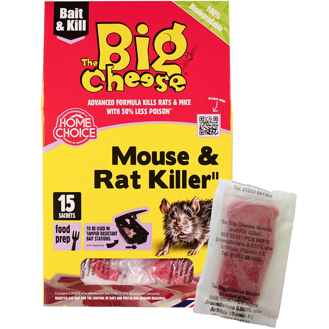 The Big Cheese Mouse & Rat Killer Pasta Sachet 10g x 15 Pack