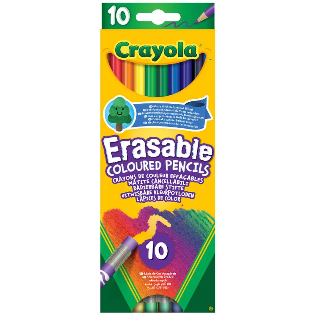 Crayola Erasable Coloured Pencils 10 Pack