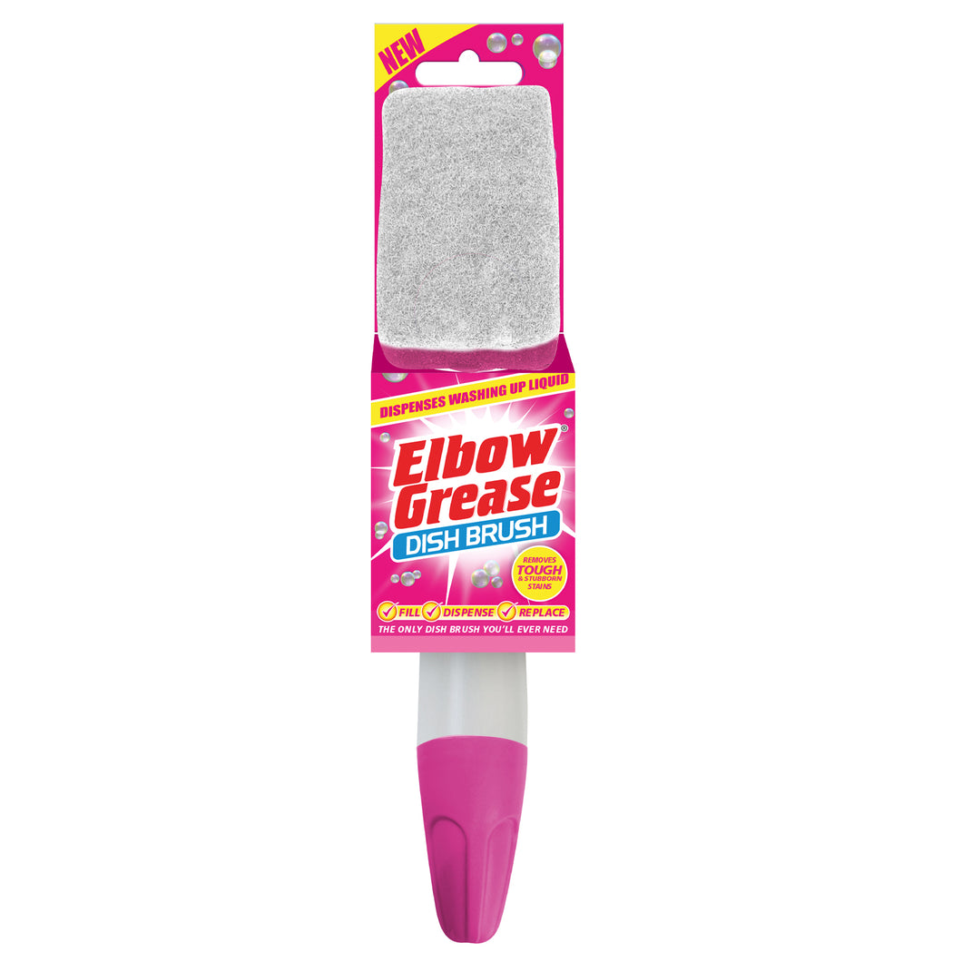 Elbow Grease Pink Dish Brush