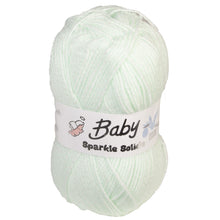 Load image into Gallery viewer, Woolcraft Mint Baby Sparkle Solide Wool DK 100g
