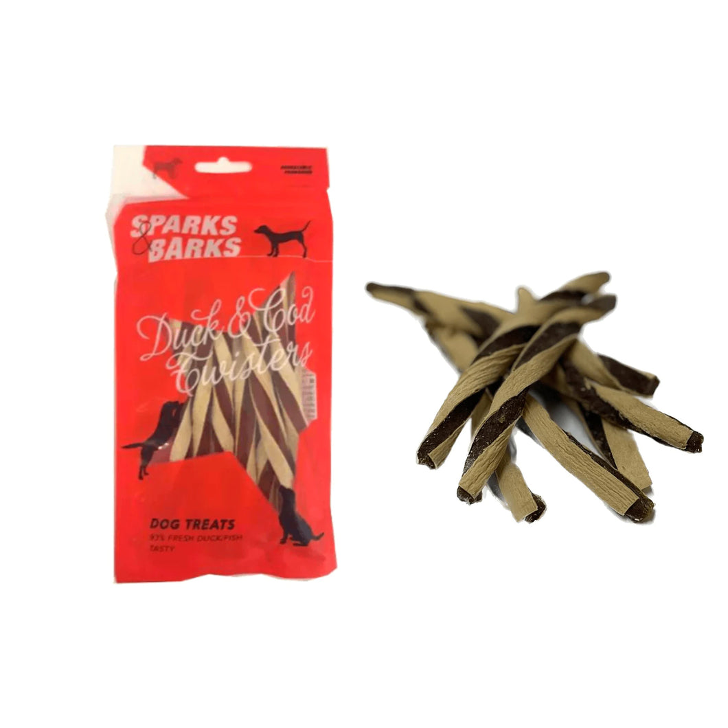 Sparks & Barks Duck & Cod Twisters 63g