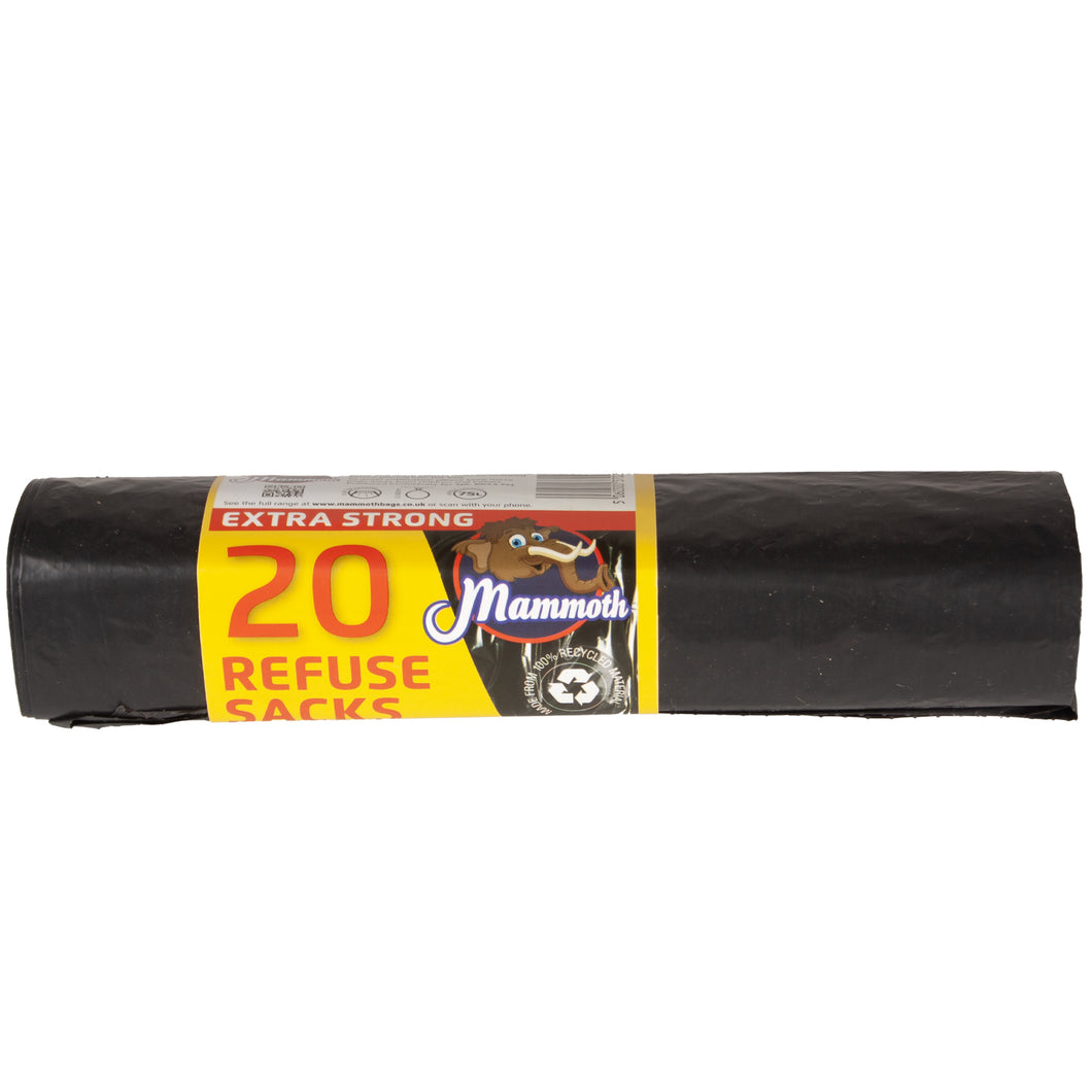 Mammoth Extra Strong Refuse Sacks 20 Pack