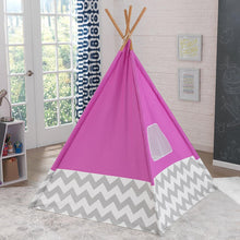Load image into Gallery viewer, KidKraft Deluxe Pink Teepee Tent
