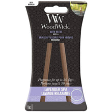 Load image into Gallery viewer, Woodwick Auto Reeds Refills Car Lavender Spa Air Freshener
