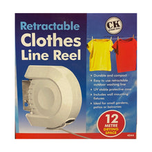 Load image into Gallery viewer, CK Retractable Clothes Line Reel 12m
