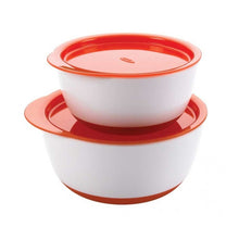 Load image into Gallery viewer, OXO Tot Orange Small &amp; Large Bowl Set
