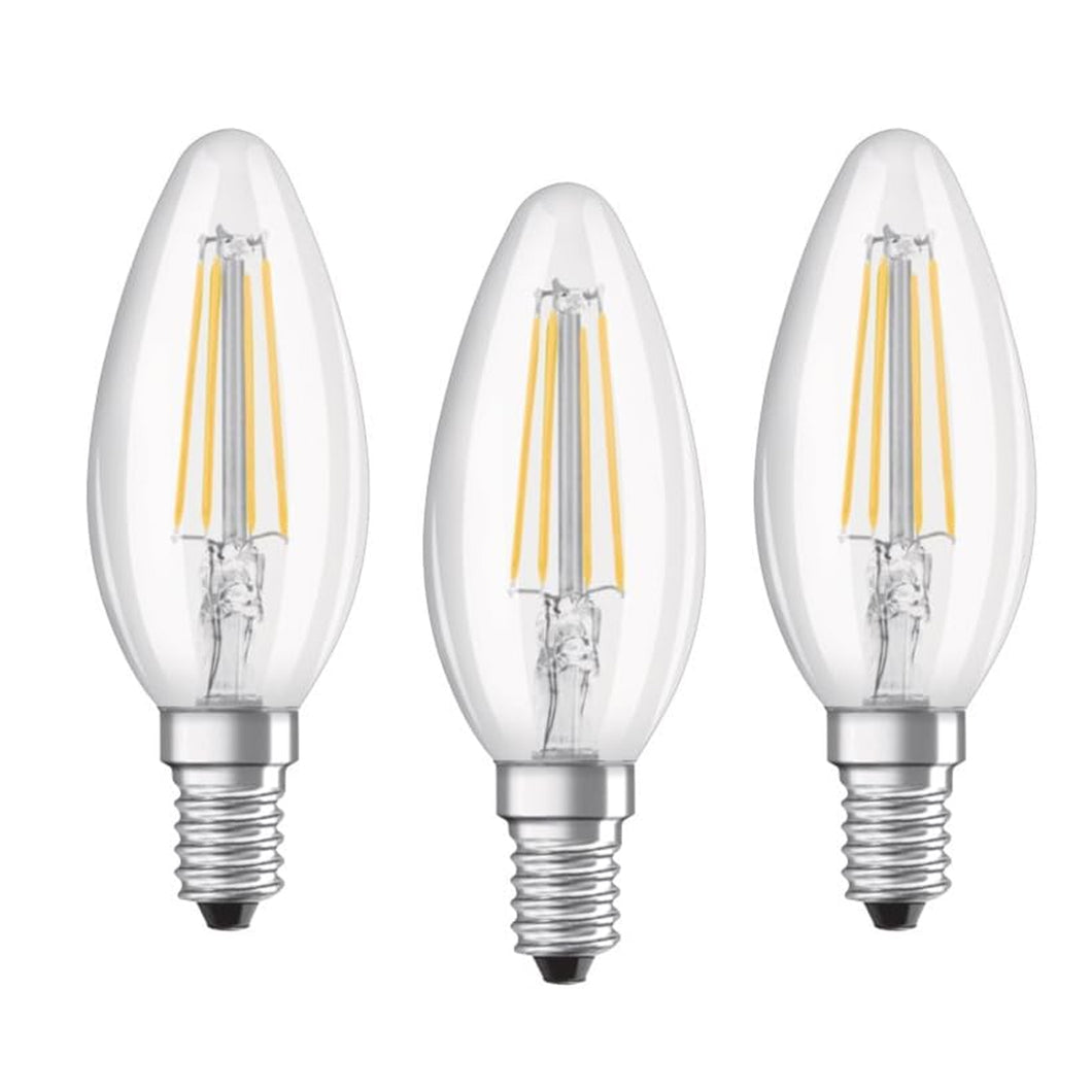 Osram Cool White LED Bulb Candle 40w E14 3 Pack