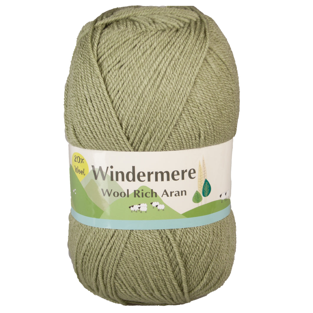 Sage Windermere 204 Wool Rich Aran 400g