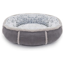 Load image into Gallery viewer, Rosewood Grey 40 Winks Deep Plush Donut Dog Bed 67cm
