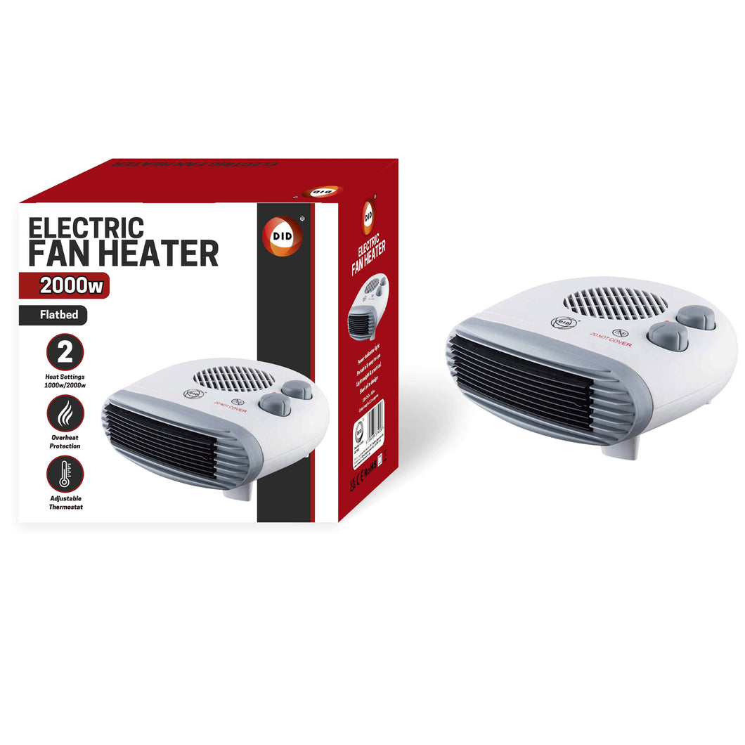 DID 2000W Flat Fan Heater