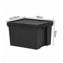 Load image into Gallery viewer, Wham Bam Black Recycled Heavy Duty Storage Box &amp; Lid 45L

