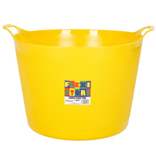 Load image into Gallery viewer, Wham Flexi-Store Yellow Graduated Round Tub 40L
