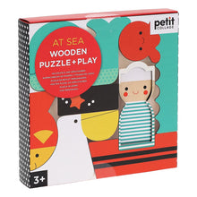 Load image into Gallery viewer, Petit Collage Wooden Jigsaw Puzzle 6pcs
