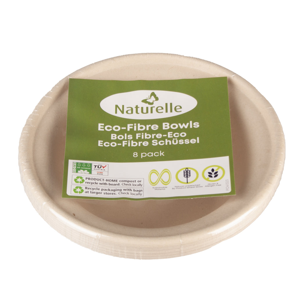 Naturelle Eco-Fibre Bowls 8 Pack