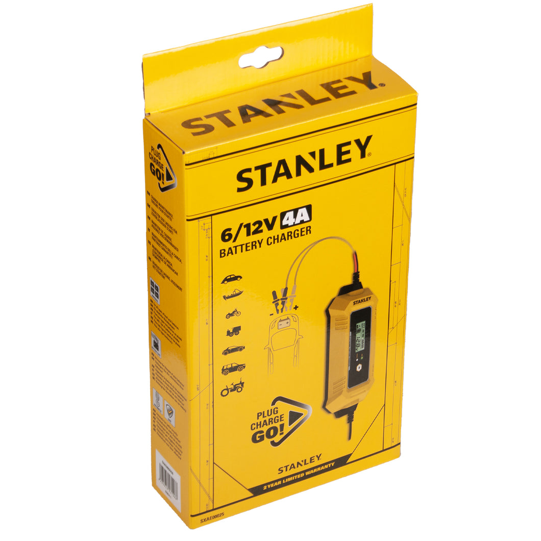 Stanley 6/12v 4A Automotive Smart Charger