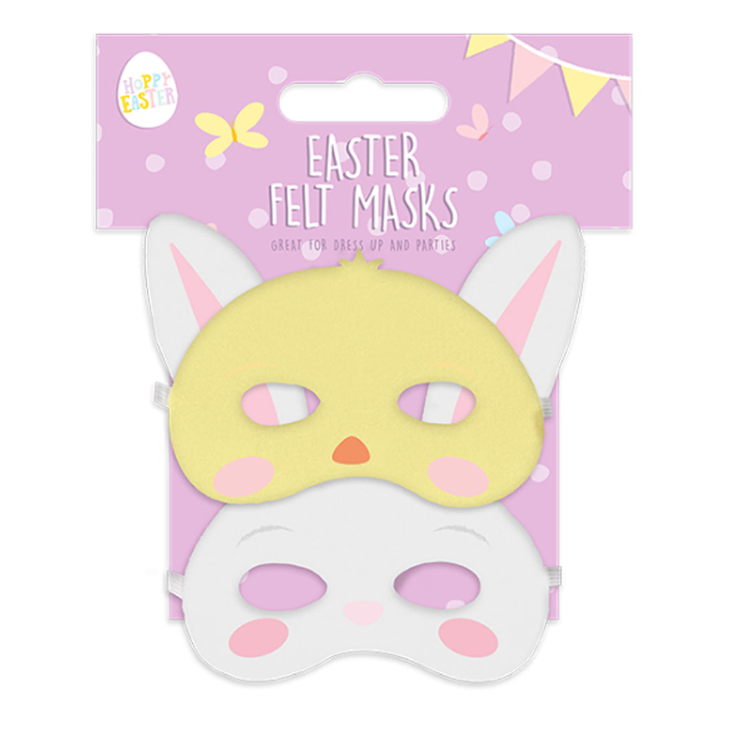 Hoppy Easter Felt Character Mask 2 Pack