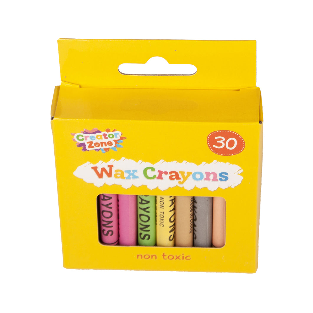 Creator Zone Non-Toxic Crayons 30 Pack