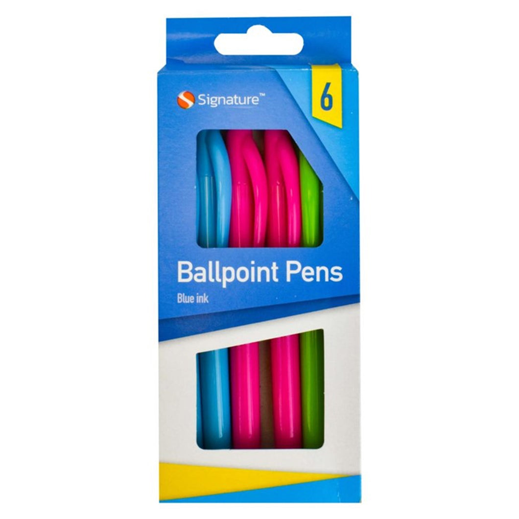 Signature Ballpoint Pens 6 Pack