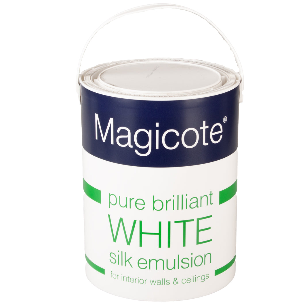 Magicote Pure Brilliant White Silk Emulsion Paint 5L