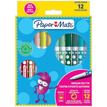 Load image into Gallery viewer, Paper Mate Kids Colour Felt Pens 12 Pack
