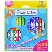 Load image into Gallery viewer, Paper Mate Dual Ended Felt Tips 15 Pack
