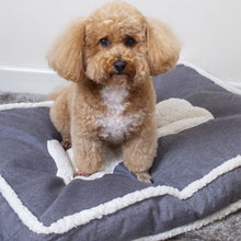 Load image into Gallery viewer, Sweet Dreams Blue Linen Dog Cushion
