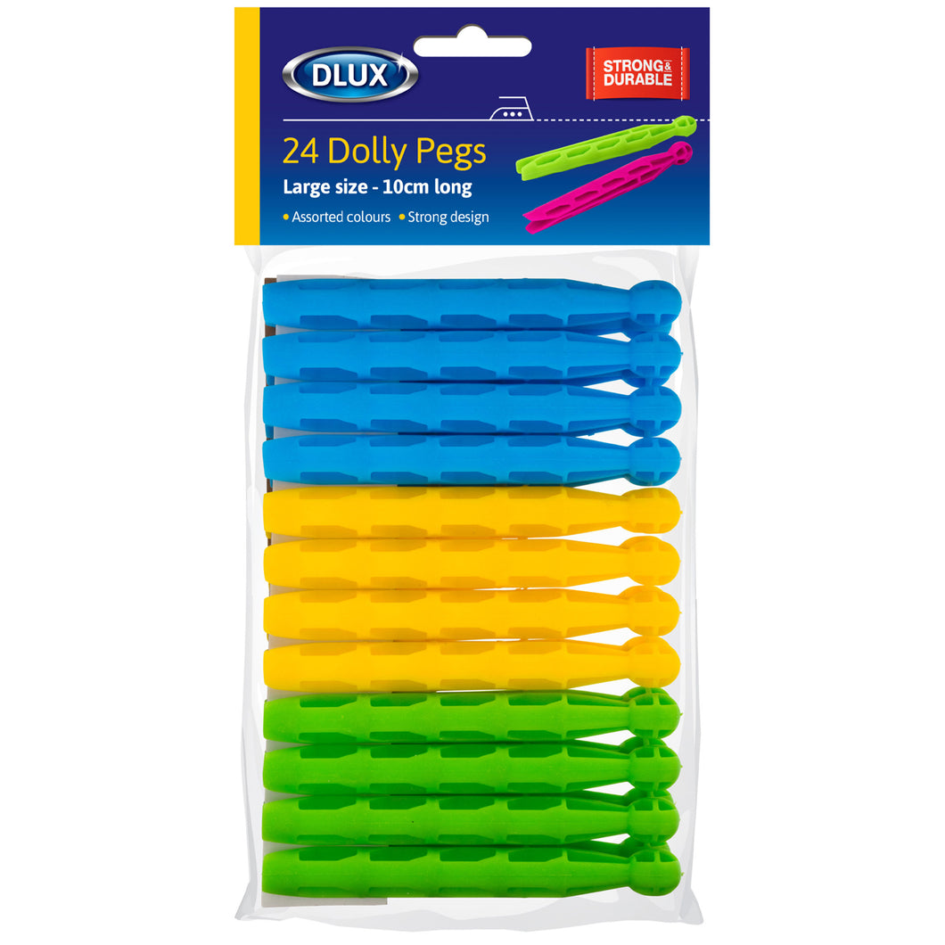DLUX Assorted Dolly Pegs 24 Pack