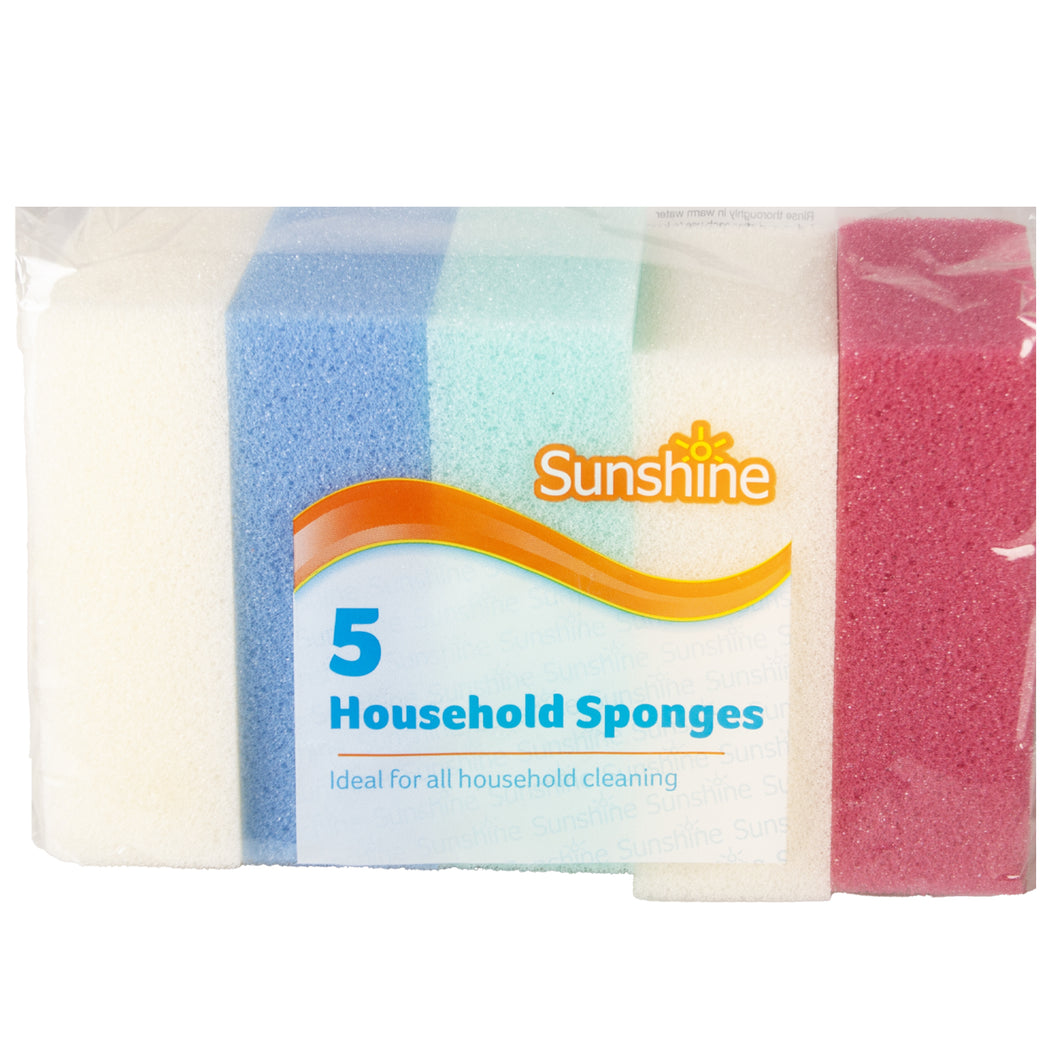Sunshine Household Sponges 5 Pack