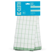 Load image into Gallery viewer, E-Cloth Classic Green Check Tea Towel
