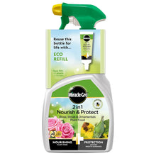 Load image into Gallery viewer, Miracle-Gro 2 In 1 Nourish And Protect Spray 800ml
