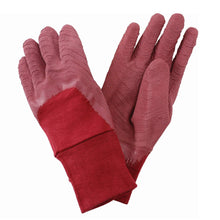 Load image into Gallery viewer, Kent &amp; Stowe Red Ladies Medium Latex Gardening Gloves
