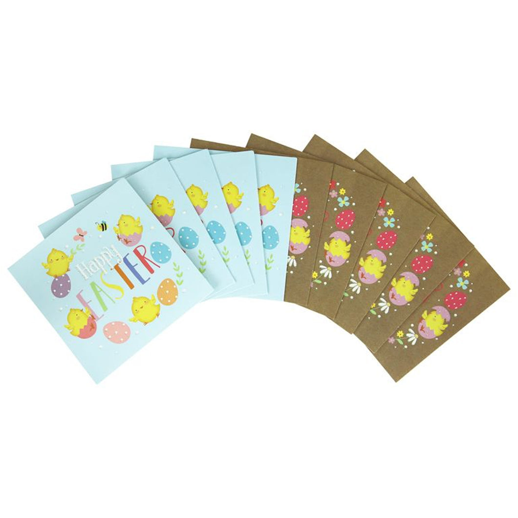 Cute Character Easter Cards 10 Pack