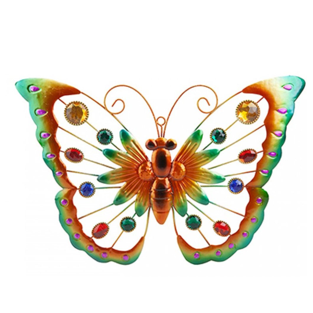 Deluxe Metal Butterfly Wall Plaque