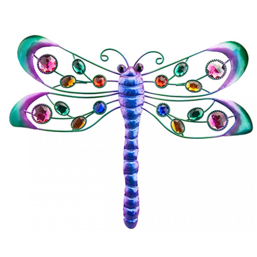 Deluxe Metal Dragonfly Wall Plaque