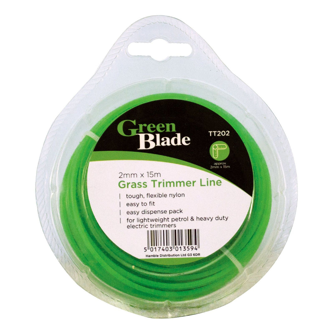 Green Blade Green Grass Trimmer Line 2mm x 15m