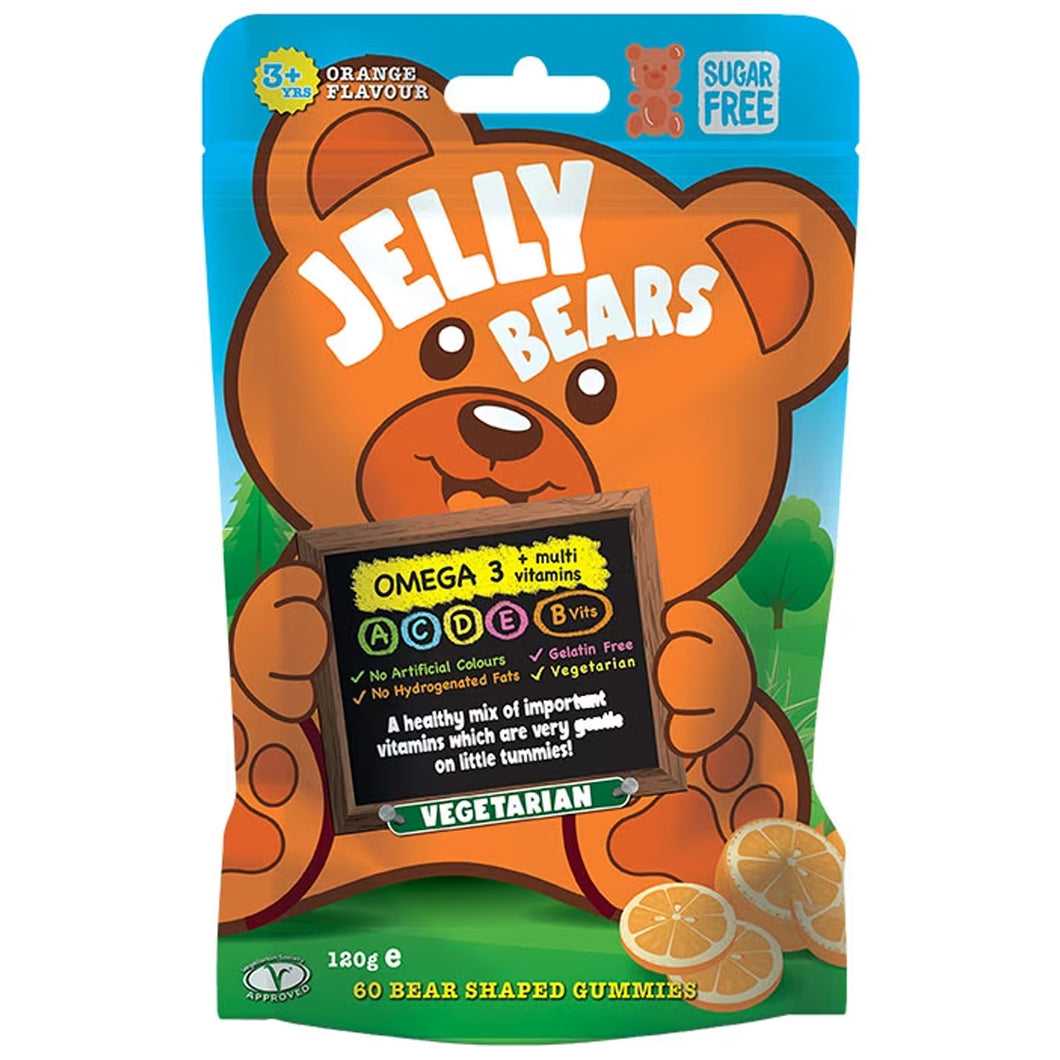 Jelly Bears Flavoured Orange Multivitamins 60 Gummies Pouch