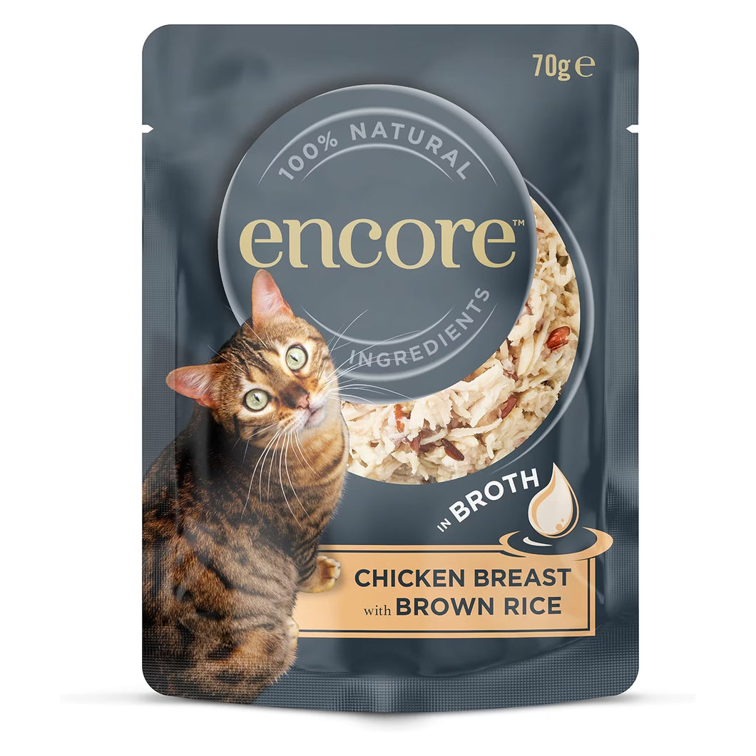 Encore Chicken Breast With Brown Rice Cat Pouch 70g