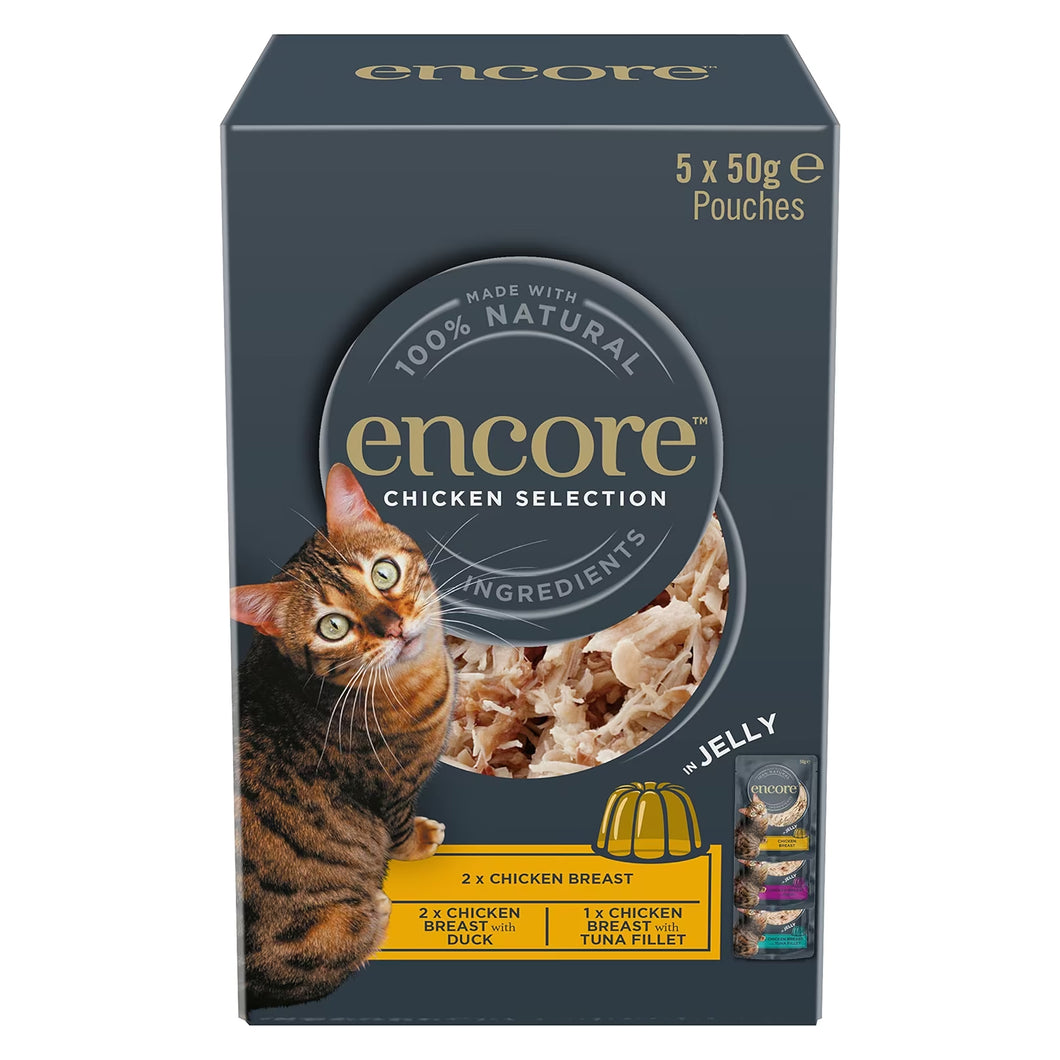 Encore Chicken In Jelly Cat Pouch Multipack