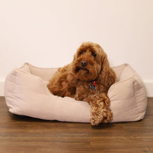 Load image into Gallery viewer, Rosewood Beige Cord Square Dog Bed
