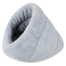 Load image into Gallery viewer, Rosewood Blue Wrap Hideaway Fur Cat Bed

