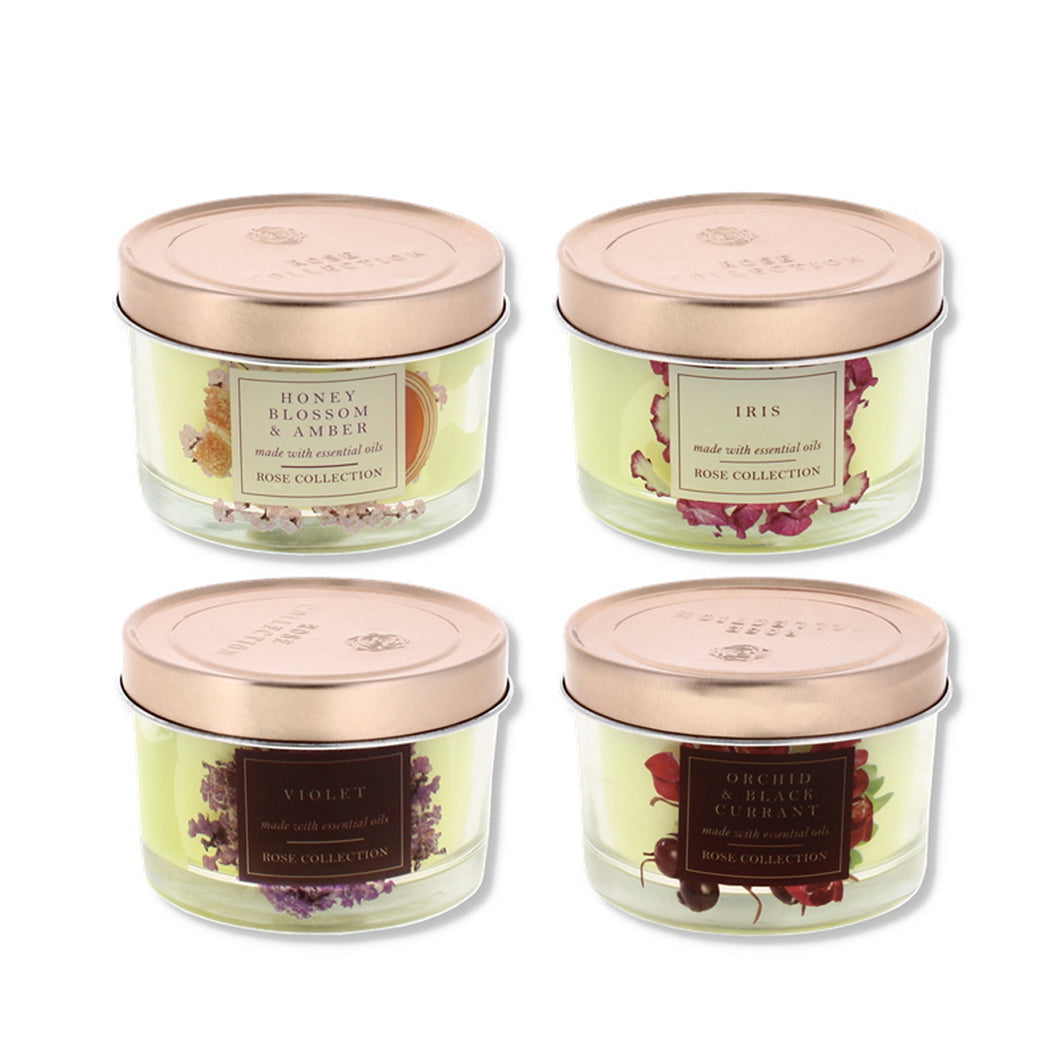 Rose Collection Candle In Jar Assorted