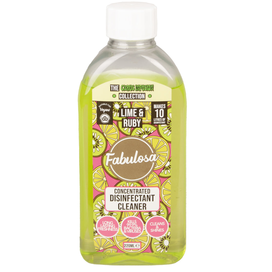 Fabulosa Lime & Ruby Disinfectant 220ml